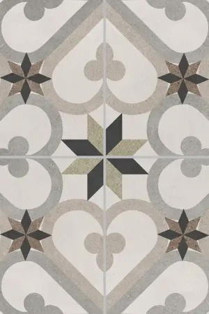Remise Carrelage Cadaqués 45x45 – Imitation carreaux de ciment beige et gris